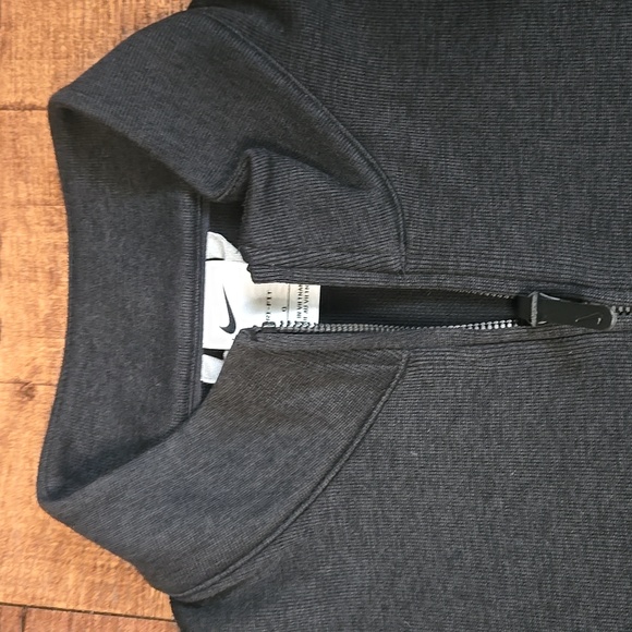 Nike Black Quarter Zip Sweater Mens Large Athletic Streetwear Classic Athleisure - Picture 3 of 8